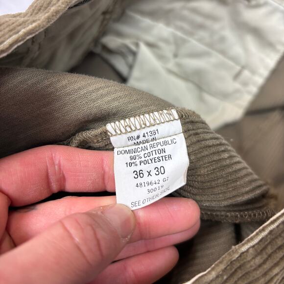 Vintage Polo Ralph Lauren Pleated Corduroy Pants Men's 36x29 - Picture 6 of 9